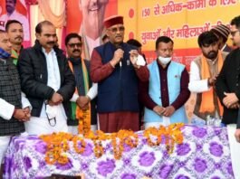 रानीखेत पहुंचे मुख्यमंत्री त्रिवेन्द्र का भव्य स्वागत
