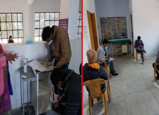 पोखड़ा में 75 स्वास्थ्य कर्मियों को लगाई कोरोना वैक्सीन corona vaccine in Pokhara