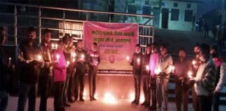 पुरानी पेंशन बहाली मोर्चा श्रीनगर शाखा के पदाधिकारियों ने पुलवामा शहीदों एवं चमोली आपदा में मारे गए लोगों को दी श्रद्धांजलि