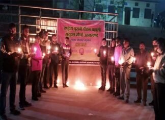 पुरानी पेंशन बहाली मोर्चा श्रीनगर शाखा के पदाधिकारियों ने पुलवामा शहीदों एवं चमोली आपदा में मारे गए लोगों को दी श्रद्धांजलि
