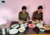 थाना सतपुली की मेस में परोसा गया पहाड़ी भोजन pahadi-food-in-mess-of-Thana satpuli
