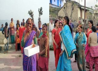 प्रदेश के मुखिया बने तीरथ सिंह रावत के पैतृक गांव सीरों में ग्रामीणों ने होली खेलकर मनायी ख़ुशी। cm-Tirath-Singh-Rawat-village