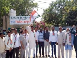 गौशाला में मृत पायी गई गायों के मुद्दे को लेकर कांग्रेसियों ने किया धरना प्रदर्शन cows found dead in cowshed