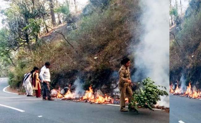 fire in uttarakhand forest