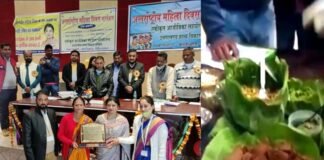 महिला दिवस पर कल्जीखाल ब्लॉक सभागार में तिमले की भरी रोटी, खड़ीक के पत्तों, बेडू तथा मेलू के फूलों की सब्जी सहित तमाम पहाड़ी व्यंजनों की प्रतियोगिता mahila-divas