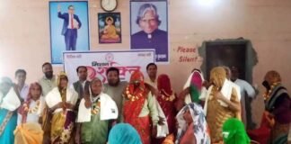 महिला उन्नति संस्था द्वारा महिला दिवस पर आयोजित गृहलक्ष्मी कार्यक्रम में बुजुर्ग महिलाओं को किया सम्मानित mahila-divas-samman