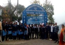 कल्जीखाल ब्लॉक के जीआईसी पुरियाडांग में राष्ट्रीय सेवा योजना के सात दिवसीय शिविर का शुभारम्भ nss-puriyadang