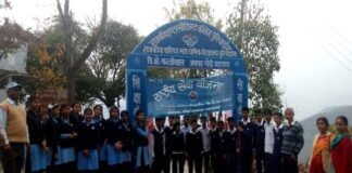 कल्जीखाल ब्लॉक के जीआईसी पुरियाडांग में राष्ट्रीय सेवा योजना के सात दिवसीय शिविर का शुभारम्भ nss-puriyadang