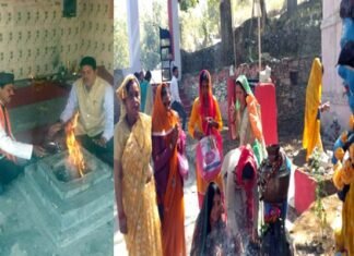 महाशिवरात्रि पर्व पर थानेश्वर महादेव मंदिर में तीरथ सिंह रावत के मुख्यमंत्री बनने की ख़ुशी में हवन एवं पूजा अर्चना thaneshwar-mandir