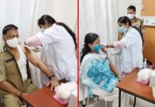 पुलिस कमिश्नर एवं उनकी धर्मपत्नी ने लगवाई टीके की दूसरी डोज, 8 अप्रैल से फोकस टीकाकरण Police commissioner got covid vaccine