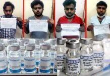 रेमडेसिविर इंजेक्शन की कालाबाजारी कर रहे चार अभियुक्त गिरफ्तार, 30 से 50 हजार रूपये में बेचते थे इंजेक्शन, दो मुख्य आरोपी फरार remdesivir-injection-black-marketing