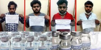 रेमडेसिविर इंजेक्शन की कालाबाजारी कर रहे चार अभियुक्त गिरफ्तार, 30 से 50 हजार रूपये में बेचते थे इंजेक्शन, दो मुख्य आरोपी फरार remdesivir-injection-black-marketing