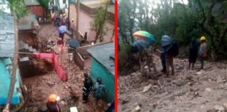 उत्तराखंड : खांकरा-कोटली में बादल फटने से मची तबाही, घरों में घुसा मलबा Cloud burst in Khankara-Kotli of Rudraprayag