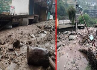 उत्तराखंड : चमोली में बादल फटने से भारी तबाही, मलबे में दबे कई घर, दुकानें और वाहन Cloudburst in chamoli