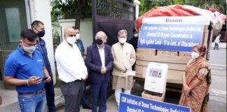 कोरोना से जंग : डिक्सन टेक्नोलॉजीज इंडिया लिमिटेड ने मुख्यमंत्री तीरथ सिंह रावत को भेंट किए 50 ऑक्सीजन कंसेंट्रेटर्स Dixon Technologies India Ltd