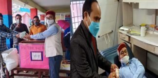 भाजपा युवा मोर्चा के कार्यकर्ताओं ने जिला चिकित्सालय पौड़ी में किया रक्तदान blood-donation