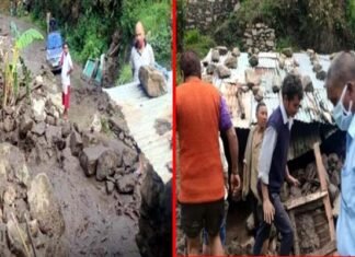 पौड़ी गढ़वाल : बैंग्वाड़ी के आमसेरा में बादल फटने से भारी नुकसान की खबर, पौड़ी-श्रीनगर मोटर मार्ग बंद cloudburst in Amsera of Bangwadi