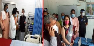 उत्तरकाशी पहुंचे सीएम तीरथ ने बड़कोट में कोविड केयर सेंटर का किया निरीक्षण cm-tirath