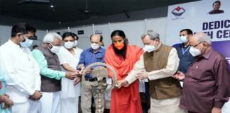 सीएम तीरथ ने उत्तराखंड सरकार और पतंजलि योगपीठ के संयुक्त प्रयासों से संचालित हो रहे 140 बेड के हाईटेक कोविड अस्पताल का किया शुभारंभ