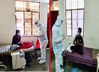 मुख्यमंत्री तीरथ सिंह रावत ने पीपीई किट पहनकर कोविड सेंटर में भर्ती मरीजों से की बातचीत