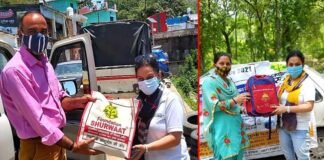 फाउंडेशन शुरुआत ने ग्रामीण सेवा मिशन के तहत रिखणीखाल ब्लॉक के गांवों में बांटी कोरोना राहत सामाग्री faundation-surwaat