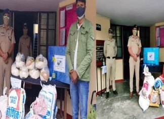मिशन हौसला के तहत थाना सतपुली में समाजसेवियों ने दिए राशन किट mishan-hausala-satpuli