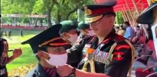 उत्तराखंड : पुलवामा हमले में शहीद हुए मेजर विभूति ढौंडियाल की पत्नी निकिता ढौंडियाल बनीं सेना में लेफ्टिनेंट martyr Major Vibhuti Dhoundiyal wife Nikita became a lieutenant in the army