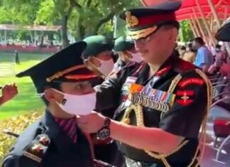 उत्तराखंड : पुलवामा हमले में शहीद हुए मेजर विभूति ढौंडियाल की पत्नी निकिता ढौंडियाल बनीं सेना में लेफ्टिनेंट martyr Major Vibhuti Dhoundiyal wife Nikita became a lieutenant in the army
