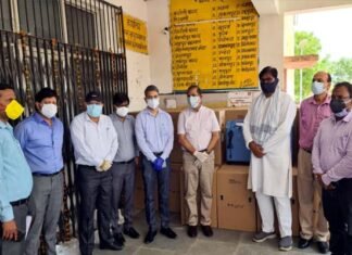 कोविड रिलीफ के तहत यमुना प्राधिकरण ने दिये 50 ऑक्सीजन कंसेंट्रेटर oxygen concentrators under covid Relief