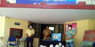 राष्ट्रीय पुरानी पेंशन बहाली के सदस्यों ने सतपुली थाने में कम्युनिटी बास्केट में दिए 12 राशन किट satpuli-police-station