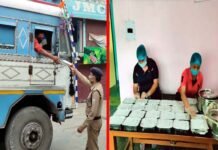 कोरोना संकट काल में ट्रक ड्राइवरों की सहारा बनी पौड़ी पुलिस truck drivers during the Corona crisis