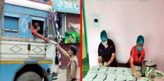 कोरोना संकट काल में ट्रक ड्राइवरों की सहारा बनी पौड़ी पुलिस truck drivers during the Corona crisis
