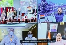 रक्षा मंत्री राजनाथ सिंह ने चीन सीमा से जोड़ने वाले 6 पुलों का किया उद्घाटन, लोकार्पण कार्यक्रम मे मुख्यमंत्री तीरथ सिंह रावत ने किया वचुर्वल प्रतिभाग bridges-connecting-China-border