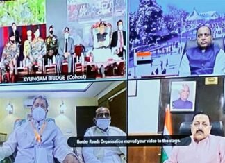 रक्षा मंत्री राजनाथ सिंह ने चीन सीमा से जोड़ने वाले 6 पुलों का किया उद्घाटन, लोकार्पण कार्यक्रम मे मुख्यमंत्री तीरथ सिंह रावत ने किया वचुर्वल प्रतिभाग bridges-connecting-China-border