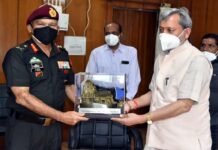 मुख्यमंत्री से मिले सेन्ट्रल कमांड के जीओसी इंचार्ज, सीमान्त क्षेत्रों के विकास पर किया विचार-विमर्श GOC Incharge of Central Command met Chief Minister