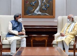 मुख्यमंत्री तीरथ सिंह रावत ने नई दिल्ली में प्रधानमंत्री नरेन्द्र मोदी से की भेंट CM Tirath Singh Rawat calls on Prime Minister Narendra Modi in New Delhi