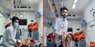 पौड़ी गढ़वाल : ईएमटी ऋतिक ने 108 एंबुलेंस में सफल प्रसव करवाकर बचाई जान 108 ambulance service