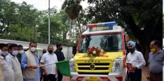 सीएम धामी ने बेसिक लाइफ सपोर्ट एम्बुलेंस को जनपद चमोली के लिए किया रवाना, श्रीनगर और बदरीनाथ के मध्य होगा संचालन। Basic Life Support Ambulance