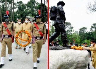 मुख्यमंत्री पुष्कर सिंह धामी ने चीड़बाग शौर्य स्थल में पुष्पचक्र अर्पित कर शहीद सैनिकों को श्रद्धांजलि दी Chirbagh Shaurya Sthal