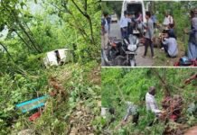 सतपुली के नजदीक खाई में गिरा मैक्स वाहन, 9 लोग घायल Max vehicle fell in a ditch near Satpuli