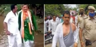 फूटा गुस्सा : भाजपा नेताओं की पब्लिक ने की किरकिरी, एक के कपड़े फाड़े तो दूसरे को पानी में घुमाया