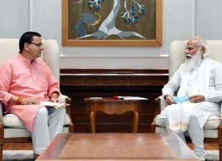 मुख्यमंत्री पुष्कर सिंह धामी ने प्रधानमंत्री से की शिष्टाचार भेंट, राज्य से संबंधित विभिन्न बिंदुओं पर प्रधानमंत्री को अवगत कराया cm-dhami-meets-pm-modi