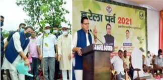 हरेला पर्व के अवसर पर मुख्यमंत्री पुष्कर सिंह धामी ने एमडीडीए सिटी पार्क में किया वृक्षारोपण harela-parv-cm-dhami