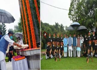 मुख्यमंत्री धामी ने शौर्य दिवस के अवसर पर शहीद स्मारक पर पुष्पचक्र अर्पित कर कारगिल शहीदों को दी श्रद्धांजलि kargil-diwas