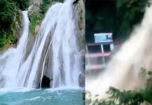 लगातार बारिश से डराने लगा मसूरी के कैम्पटी फॉल का मंजर, छाया सन्नाटा kempty-fall