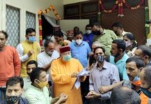 राष्ट्रीय पुरानी पेंशन बहाली संयुक्त मोर्चा जनपद चमोली द्वारा आज कैबिनेट मंत्री सतपाल महाराज को सौंपा ज्ञापन old-pension-restoration-restoration