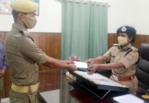 SSP पौड़ी गढ़वाल ने होमगार्ड को ड्यूटी के दौरान उत्कृष्ट टर्नआउट के लिए किया पुरुष्कृत pauri-ssp-p-renuka-devi