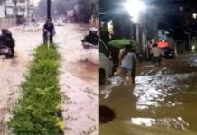 राजधानी देहरादून के इस इलाके में बादल फटा, बारिश का पानी घरों में घुसा, सड़कें जलमग्न होने से जनजीवन अस्त-व्यस्त cloud burst in dehradun