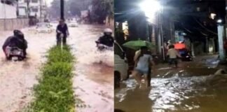 राजधानी देहरादून के इस इलाके में बादल फटा, बारिश का पानी घरों में घुसा, सड़कें जलमग्न होने से जनजीवन अस्त-व्यस्त cloud burst in dehradun
