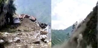 हिमाचल में भूस्खलन से रोडवेज बस मलबे में दबी, यात्रियों को बचाने के लिए रेस्क्यू जारी landslide in Himachal